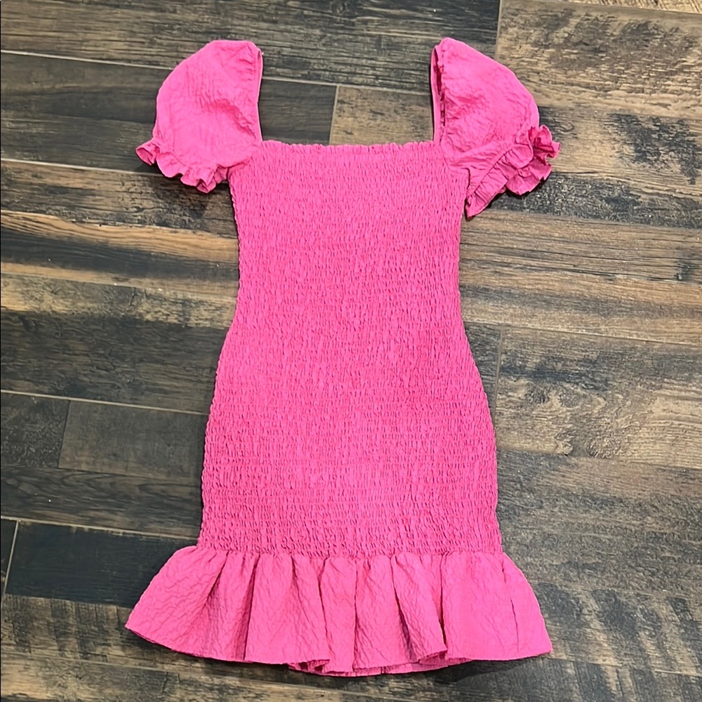 Zara Fuchsia Ruffled Dress